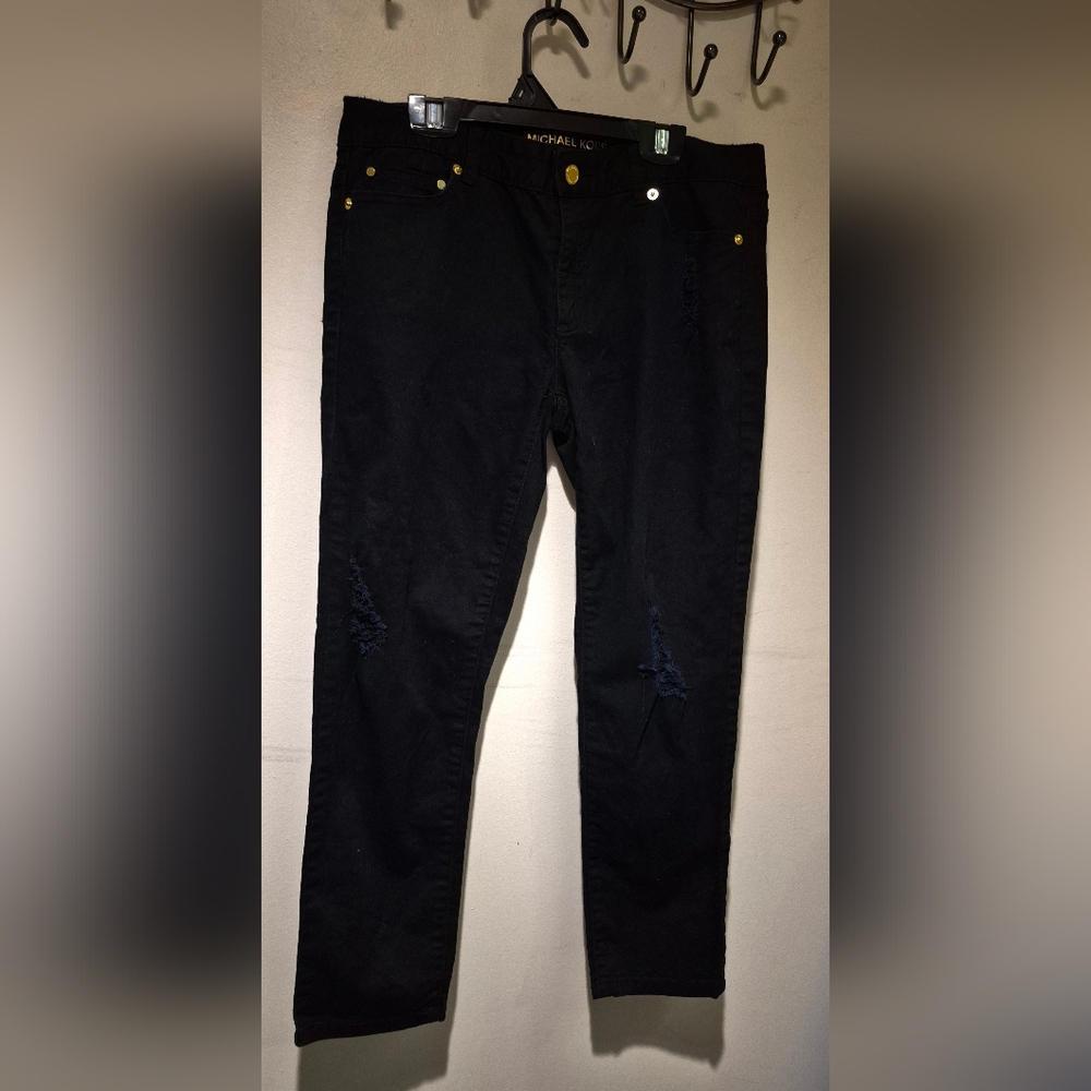 Michael Kors Midnight Black Denim Pants